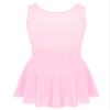 Yeahdor Girls Spakle Rhinestones Figure Ice Skating Dress Gymnastic Tank Leotard Ballet Dance Tutu Dress Pink 8 Years view 2