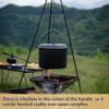 CAMPINGMOON Camping Pot 5.5-Quart Portable Campfire Cooking Hanging Pot Lightweight Aluminum MC-255 view 3