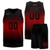 Custom Basketball Jersey for Men Basketball Uniform Youth Kids with Name,Numer,Logo, Personalized Team Jerseys Sportwear Black-red view 3