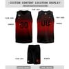 Custom Basketball Jersey for Men Basketball Uniform Youth Kids with Name,Numer,Logo, Personalized Team Jerseys Sportwear Black-red view 4