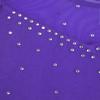Yeahdor Girls Spakle Rhinestones Figure Ice Skating Dress Gymnastic Tank Leotard Ballet Dance Tutu Dress Rhinestone Violet 12 Years view 3