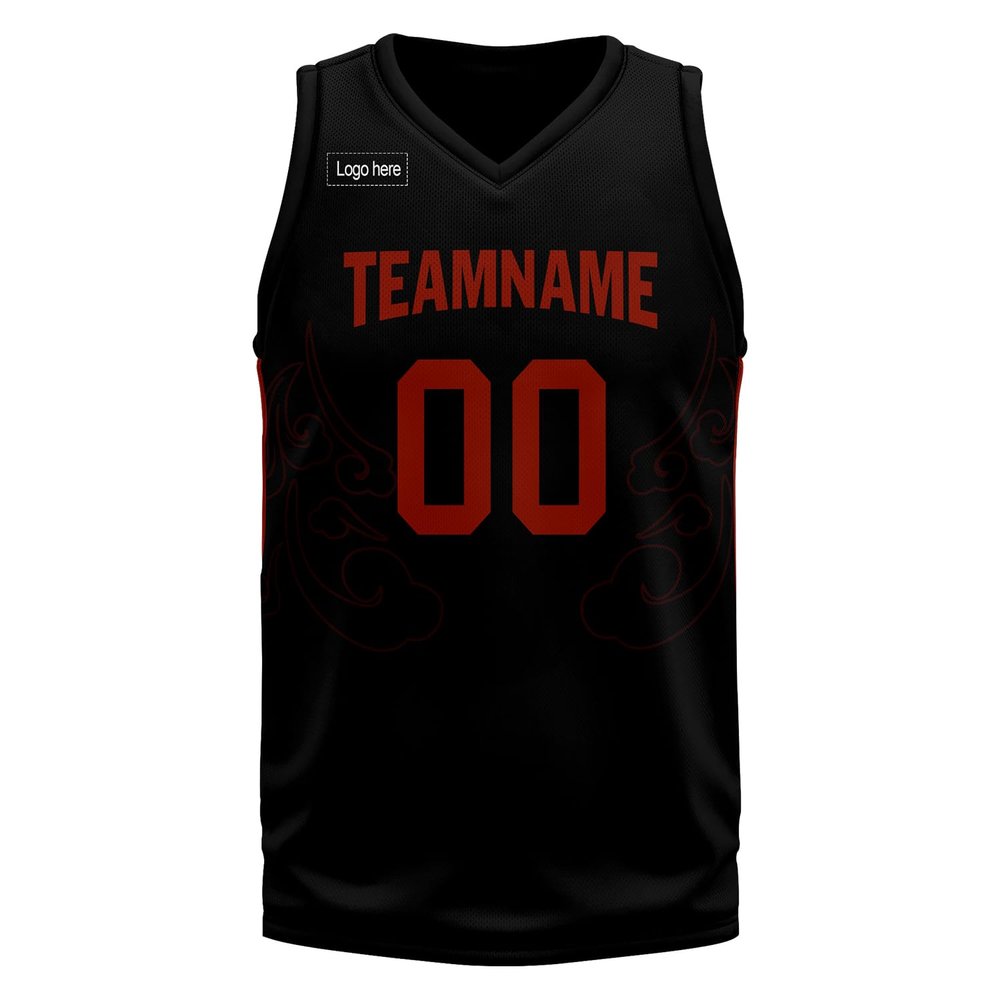 Custom Basketball Jersey for Men Basketball Uniform Youth Kids with Name,Numer,Logo, Personalized Team Jerseys Sportwear Bk-yl-rd Small