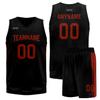 Custom Basketball Jersey for Men Basketball Uniform Youth Kids with Name,Numer,Logo, Personalized Team Jerseys Sportwear Bk-yl-rd Small view 3