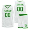 Custom Basketball Jersey for Men Basketball Uniform Youth Kids with Name,Numer,Logo, Personalized Team Jerseys Sportwear White-Green view 3