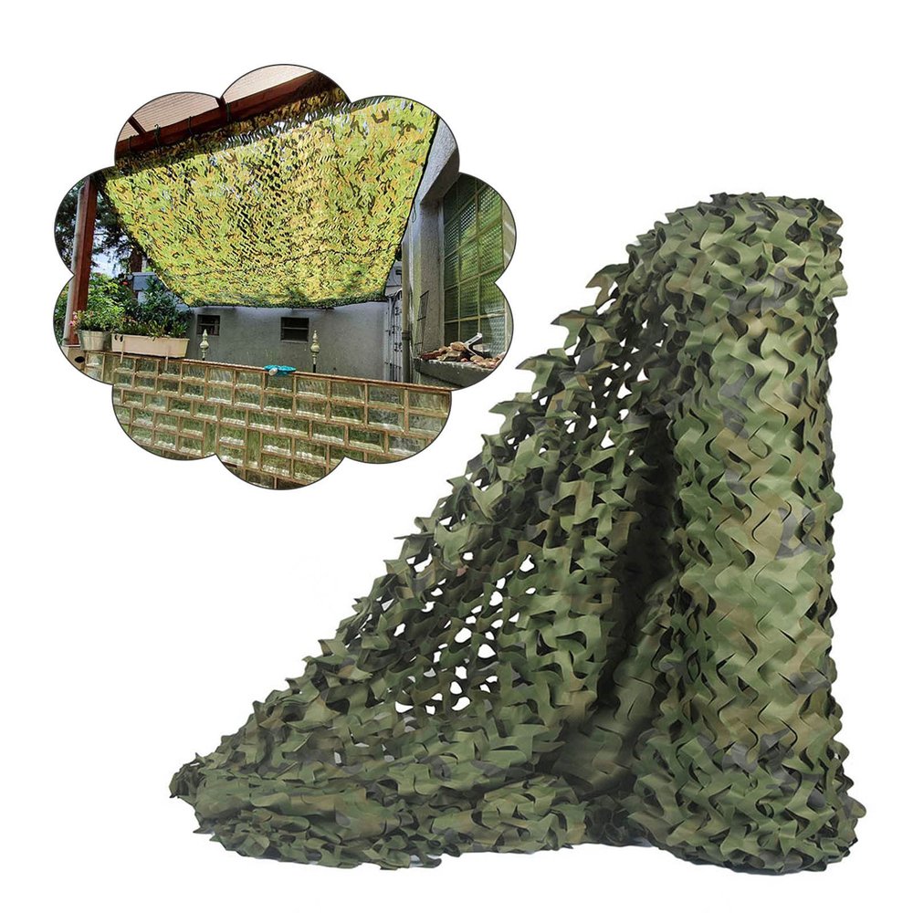 Camouflage Netting, Sunscreen Camo Net, Sunshade Net Cover for Military Hunting Shooting, 4x8/5x6/9x10m Large Camouflage Net,6x10m(19.7 * 32.8ft)