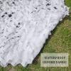 Jolan Reinforced Camouflage Netting, White Decorative Shade Net, Camo Netting for Hunting, Military, Camping, Sunscreen Camouflage Net 2m 3m 4m 5m 6m 7m 8m 9m 10m, Car Cover,White-4x4m(13.1 * 13.1ft) view 2