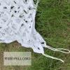 Jolan Reinforced Camouflage Netting, White Decorative Shade Net, Camo Netting for Hunting, Military, Camping, Sunscreen Camouflage Net 2m 3m 4m 5m 6m 7m 8m 9m 10m, Car Cover,White-4x4m(13.1 * 13.1ft) view 4