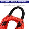 4 Pack Bungee Boat Dock Line with Stainless Steel Clip 3FT Mooring Rope Boat Accessories Docking Lines PWC Dockline for Boats Kayak, Jet Ski, Pontoon, Canoe, Power Boat WaveRunner(Red&Black) view 2