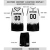 Custom Basketball Jersey for Men Basketball Uniform Youth Kids with Name,Numer,Logo, Personalized Team Jerseys Sportwear Bk-wh-ny Small view 4