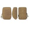 Tactical Utility Pouch Multi-Purpose MOLLE Pouch Small EDC Waist Pouch Multi-Tool Organizer for Tactical Backpack 500D Cordura (Coyote Brown) view 2