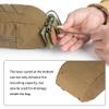 Tactical Utility Pouch Multi-Purpose MOLLE Pouch Small EDC Waist Pouch Multi-Tool Organizer for Tactical Backpack 500D Cordura (Coyote Brown) view 4