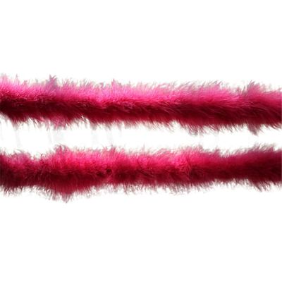 ECYC 78.74 inch Turkey Feather Boas, Fluffy Turkey Chandelle Feather Boas for DIY Crafts Wedding Party Dancing Decoration,Wine Red