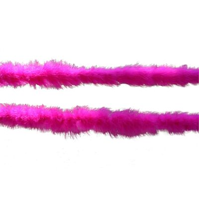 ECYC 78.74 inch Turkey Feather Boas, Fluffy Turkey Chandelle Feather Boas for DIY Crafts Wedding Party Dancing Decoration,Rose Red