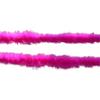 ECYC 78.74 inch Turkey Feather Boas, Fluffy Turkey Chandelle Feather Boas for DIY Crafts Wedding Party Dancing Decoration,Rose Red