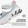 KOLILI Arch Support Aqua Water Shoes Aerobics, Quick Drying Sport Watershoes, Slip on Tennis Sneaker for Walking, Drain Sole Watershoes for Summing Beach Travel Lt Gray/Aqua 7.5 view 3
