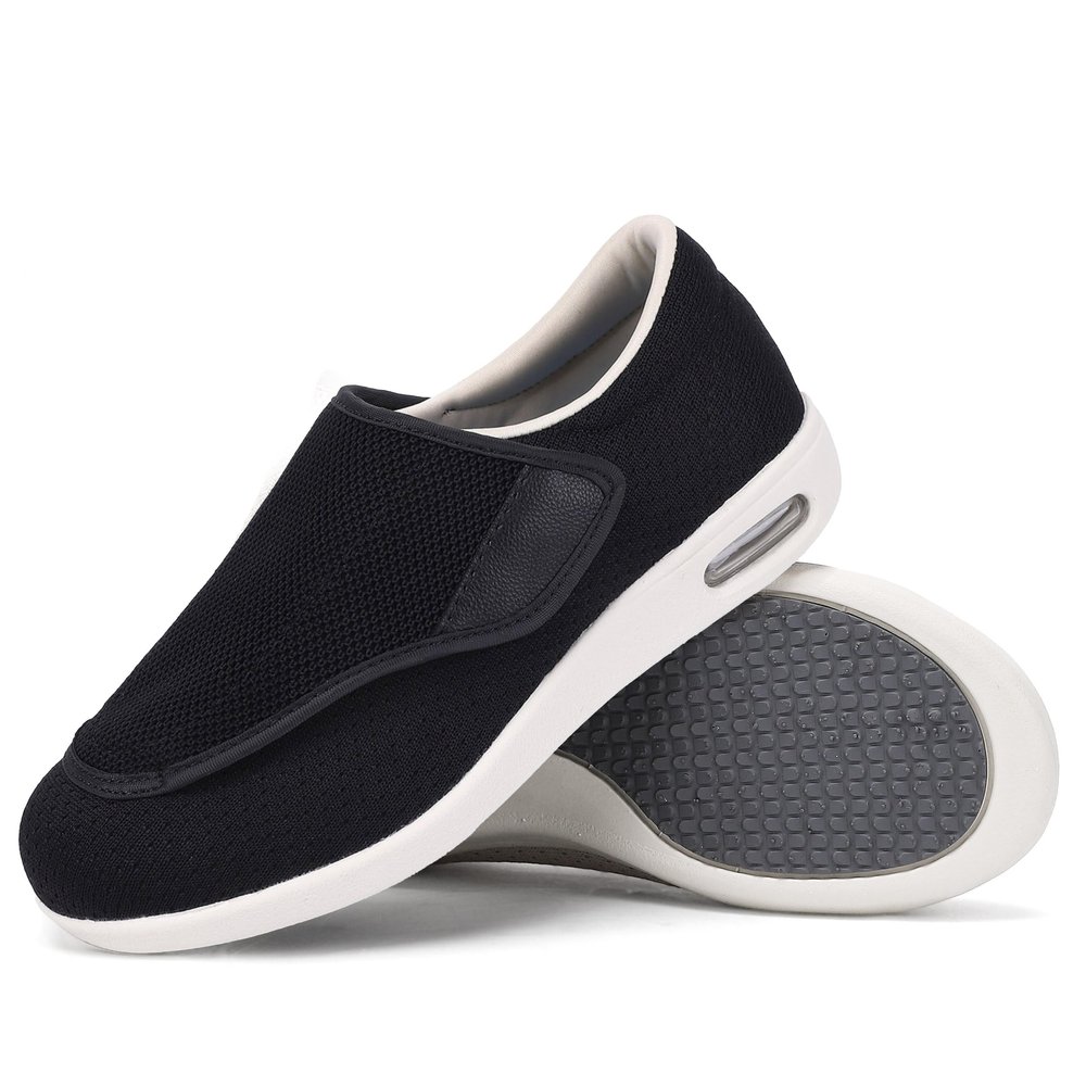 Elitechoice Diabetic Shoes for Women, Women's Wide Width Elderly Shoes, Adjustable Closure Lightweight Breathable, Swollen Feet Walking Edema Sneakers