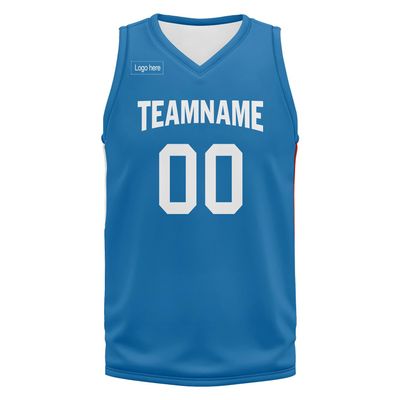 Custom Basketball Jersey for Men Basketball Uniform Youth Kids with Name,Numer,Logo, Personalized Team Jerseys Sportwear Blue-White