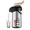 WIGSELBL Thermal Coffee Carafe Coffee Dispenser,3L(102 Oz) Airpot Beverage Dispenser Insulated Stainless Steel Large Coffee Thermal,Pump Action Airpot for Hot/Cold Water (Color : Silver, Size : 3.5L) view 1