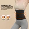 Waist Trainer for Women Beauty Waist Lower Belly Fat Waist Wrap Bandage Waist Trimmer Belt Belly Body Shaper Waist Trimmer (Black -13.12 ft) view 3