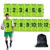 Augctoer Scrimmage Vest Sports Pinnies,Practice Vests,Team Practice Jerseys, Numbered Training Pennies for Sports Youth Adult 12pcs (Green, M) view 1