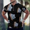 Cute Australia Koala Bear Men's Polo Shirt Short Sleeve Dual Tipped Collar Casual T-Shirt Tee Tops M view 2