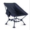 iClimb Two-Heights Light Compact Comfortable Camping Folding Beach Chair with Anti-Sinking Large Feet and Carry Bag (Black) view 1