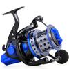 Sougayilang Spinning Reels 10000 Series Surf Fishing Reels, Ultra Smooth Powerful with CNC Aluminum Spool, Inshore & Offshore Saltwater Fishing (Blue- SFL10000) view 2