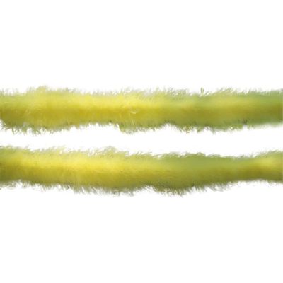ECYC 78.74 inch Turkey Feather Boas, Fluffy Turkey Chandelle Feather Boas for DIY Crafts Wedding Party Dancing Decoration,Yellow