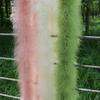 ECYC 78.74 inch Turkey Feather Boas, Fluffy Turkey Chandelle Feather Boas for DIY Crafts Wedding Party Dancing Decoration,Yellow view 4