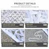 Jolan Camouflage Netting for Pergola,White Reinforced Camo Netting 2m 3m 4m 5m 6m 7m 8m 9m,Shade Net,Camouflage Net Military,Camping,Hunting,Decoration,Sunscreen,Car Cover,White-2x2.5m(6.6 * 8.2ft) view 2