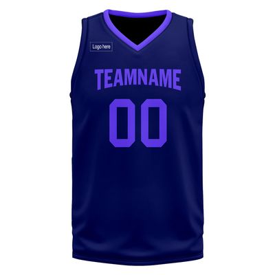 Custom Basketball Jersey for Men Basketball Uniform Youth Kids with Name,Numer,Logo, Personalized Team Jerseys Sportwear Navy-Blue