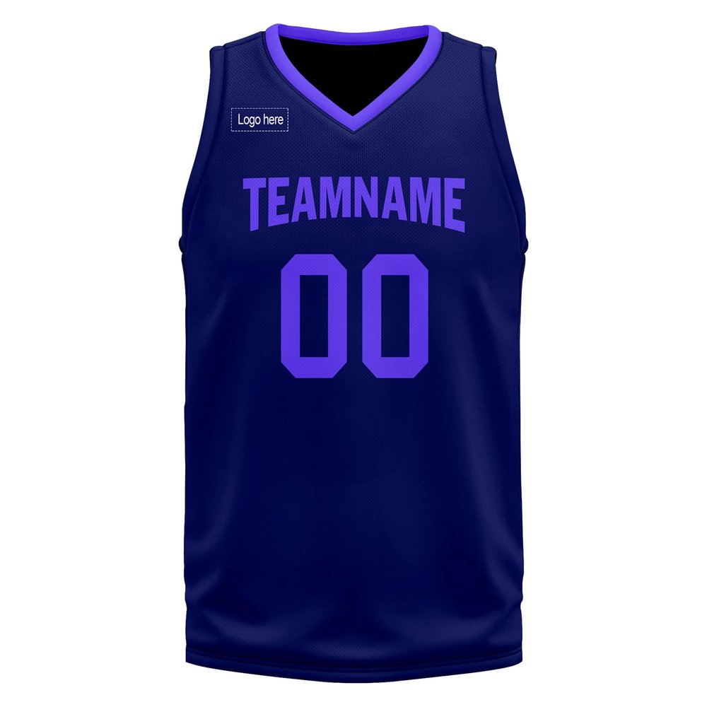 Custom Basketball Jersey for Men Basketball Uniform Youth Kids with Name,Numer,Logo, Personalized Team Jerseys Sportwear Navy-Blue