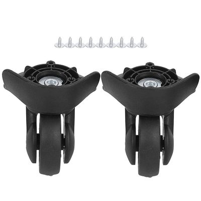 2pcs A65 Suitcase Mute Wheel,Replacement Luggage Wheels, Durable Suitcase Wheels Swivel, Suitcase Wheel with Screw, Universal Luggage Replacement Outdoor Supplies for Repair Replacement(S), Lugg