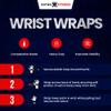 Weightlifting Wrist Wraps (IPF Graded) 18" Professional Quality Wrist Support with Heavy Duty Thumb Loop - Best Wrap for Powerlifting Competition, Strength Training, Bodybuilding (WRIST WRAPS) view 4