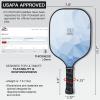 Pickleball Paddles Set of 2, 2026 USAPA Approved Pickleball Set, Fiberglass Lightweight Pickle Ball Rackets 2 Pack, 2 Outdoor Pickleball, 2 Indoor Pickleball Balls, 1 Pickleball Bag for Women and Men view 2