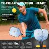 Pickleball Paddles Set of 2, 2026 USAPA Approved Pickleball Set, Fiberglass Lightweight Pickle Ball Rackets 2 Pack, 2 Outdoor Pickleball, 2 Indoor Pickleball Balls, 1 Pickleball Bag for Women and Men view 4