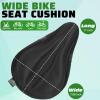 Zacro Bike Seat Cushion - Padded Gel Bike Seat Cover for Men & Women, Extra Padding Bicycle Saddle fit with Peloton/Spin Stationary Exercise/Mountain Road Cycling Bike (Small, Black) view 2