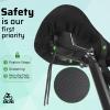 Zacro Bike Seat Cushion - Padded Gel Bike Seat Cover for Men & Women, Extra Padding Bicycle Saddle fit with Peloton/Spin Stationary Exercise/Mountain Road Cycling Bike (Small, Black) view 4