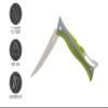 Smiths 51383 RegalRiver 4-Inch Folding Flex Fillet Knife Green Stainless Steel Locking Blade Pocket Knife Fisherman Accessory Carabiner Portable Fish Cleaning & Deboning view 3