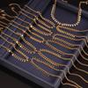 Necklace for Women Gold Silver Color Round Heart Tassel Clavicle Chain Choker Necklace Jewelry view 2
