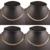 Necklace for Women Gold Silver Color Round Heart Tassel Clavicle Chain Choker Necklace Jewelry view 3