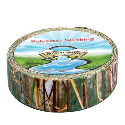 Country Brook Design - Waterfowl Camo Polyester Webbing (1 Inch, 20 Yards)