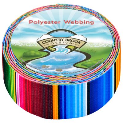 Country Brook Design - Serape Polyester Webbing (2 Inch, 10 Yards)