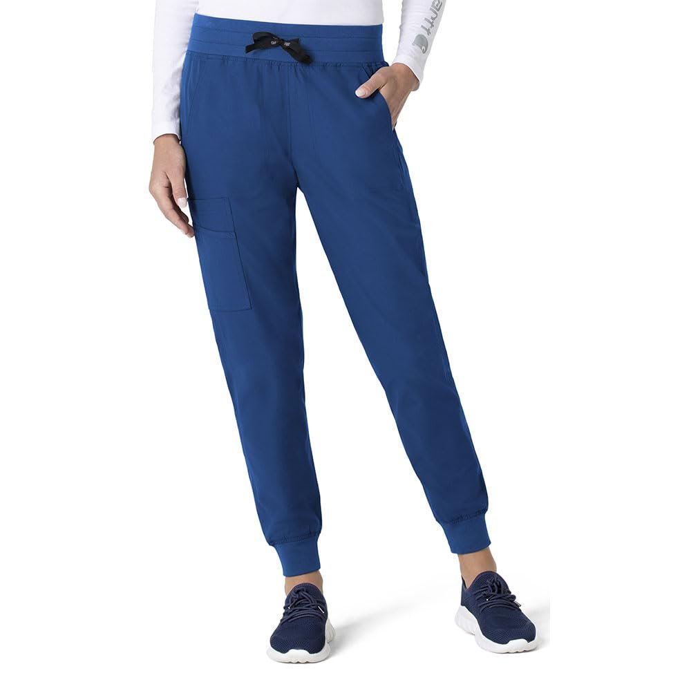 Carhartt Force Essentials Women's Modern Fit Jogger Scrub Pant - Royal, L Petite