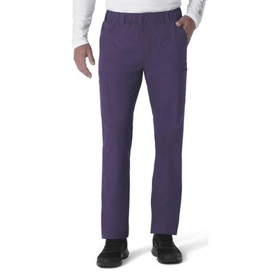 Carhartt Force Essentials Men's Straight Leg Cargo Scrub Pant - Grape, L Short