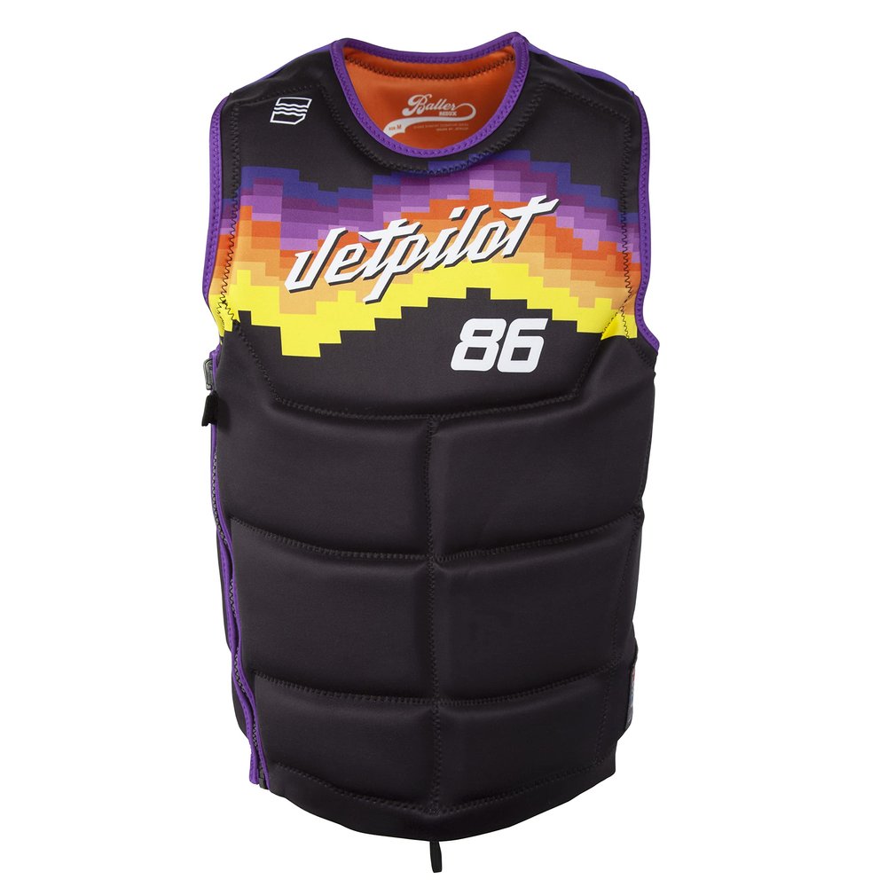 Jetpilot Bonifay Baller Neoprene Reversible Neoprene Comp Vest (BLK/PHX, X-Small)