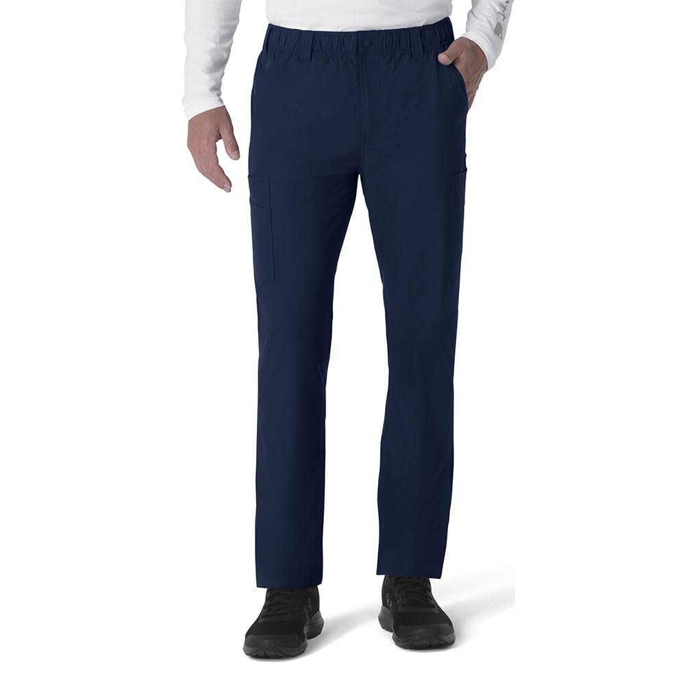 Carhartt Scrubs C56113 Force Modern Fit Leg Cargo Pant Large Navy