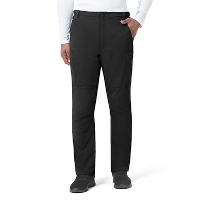 Carhartt Force Essentials Men's Straight Leg Cargo Scrub Pant, Black, XS SHR