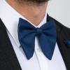 ZEYMINER Formal Bow Ties for Men, Pre-Tied Black Bow Tie for Tuxedo Suit - Oversize Wedding Bowties, Elegant Tuxedo Bow Tie, Classic Black Bow for Formal Occasions, Classic Pre-Tied Solid Bowtie view 3