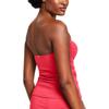 Anne Cole Women's Standard Solid Twist Front Shirred Bandeau Tankini Swim Top, Hot Pinkie, X-Small view 2